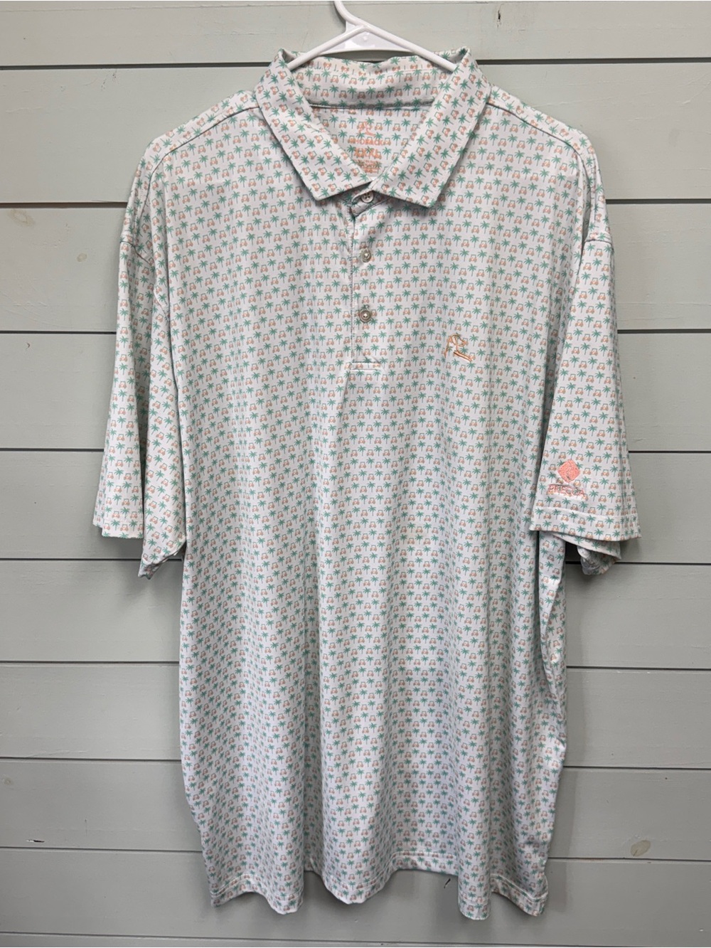 Rhoback performance polo short sleeve “The Koopa” men’s size XXL